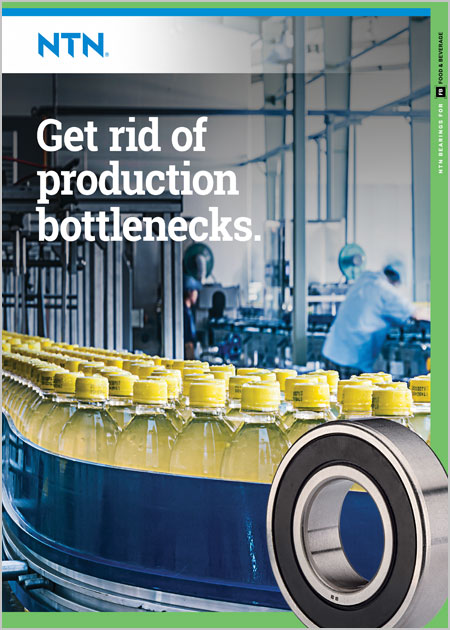 NTN Bearings for Beverage Bottling Brochure cover image