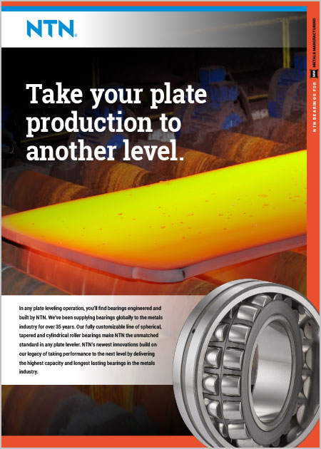 NTN Bearings for Plate Production brochure cover image